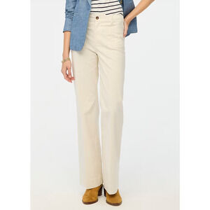 NWOT J. Crew High Rise Patch Pocket Wide Leg Pants 29 8 Tan Khaki BW803 J.Crew